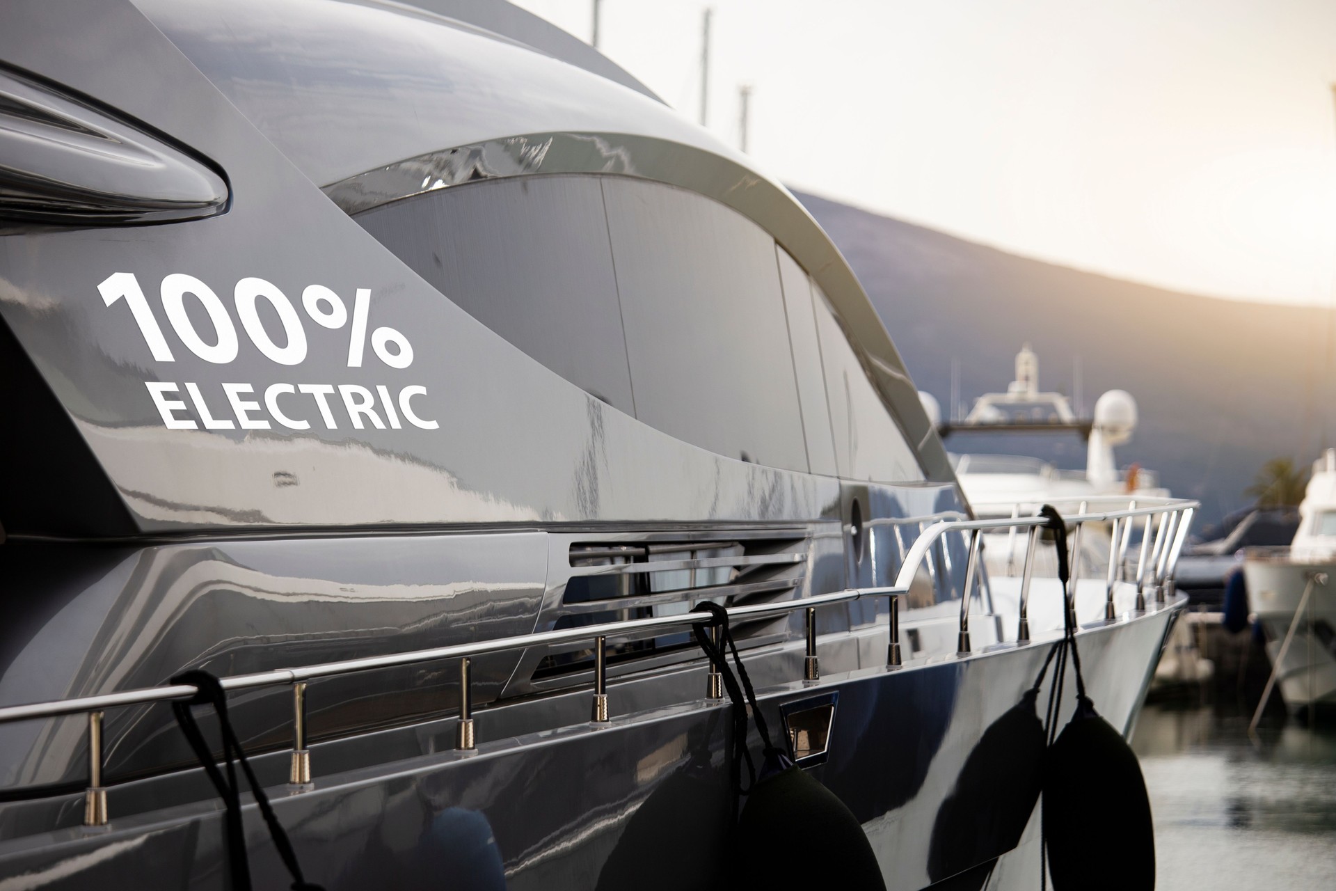 100% electric yacht